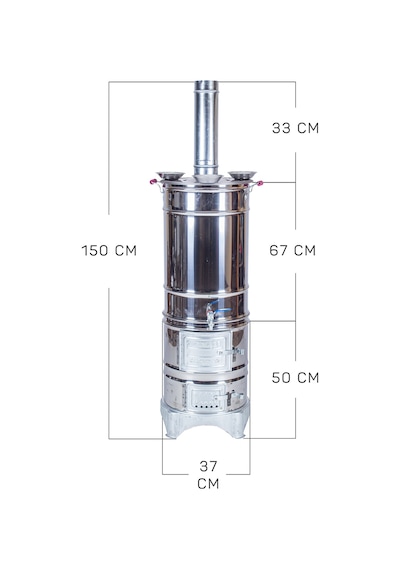 Metehan MTH-561 Battal Boy 3 Demlikli Semaver