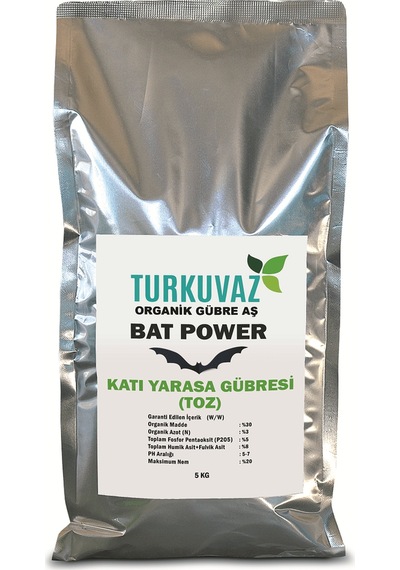 5 KG.Turkuvaz Organik Mikron Toz Yarasa Gübresi (Yüksek Fosfor)