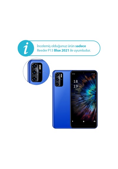 Reeder P13 Blue 2021 Kılıf FitCase PremiumS Silikon Arka Kapak