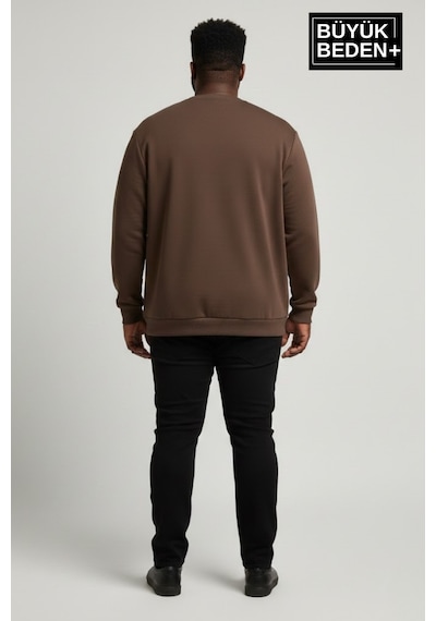 Süperlife Erkek Büyük Beden New York Baskılı Bisilet Yaka İnce Sweatshirt Spr26bsw956-5 Kahverengi Süperlife Erkek Büyük Beden New York Baskılı Bisilet Yaka İnce Sweatshirt Spr26bsw956-5 Kahverengi