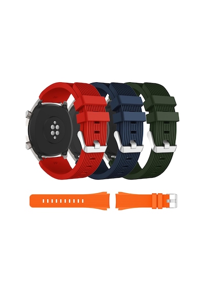 Samsung Galaxy Uyumlu Watch 46Mm Kordon 22 Mm Spor Delux Silikon Bhs3