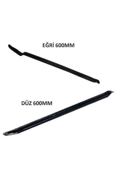 Hakantorna- Rico 2 Adet Eğri Ve Düz 600mm Levye Lastik Sökme Levyesi Tamirci Levyesi