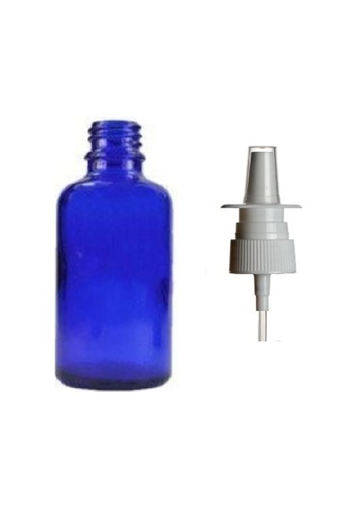 20ml Mavi Cam Şişe, Burun Spreyi, 24 Adet Nazal Spreyli, Ecza Şişesi, İlaç Şişesi Diğer