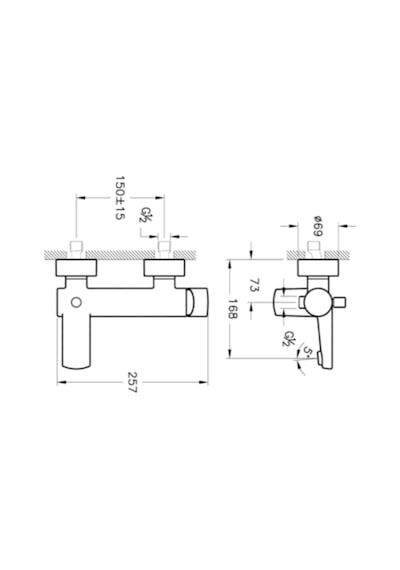 Artema Sento A42525 Banyo Bataryası Krom