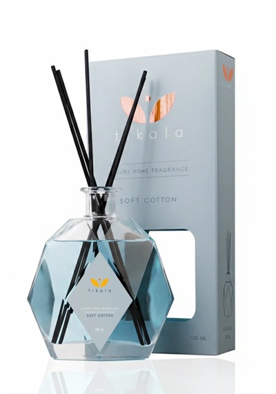 Bambu Çubuklu Kristal Oda Kokusu Soft Cotton 700 Ml - Home Fragrance 700 Ml Soft Cotton Odunsu