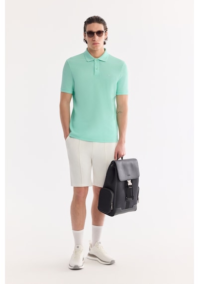 Avva Erkek Açık Yeşil Kıvrılmaz Polo Yaka %100 Pamuk Basic Regular Fit T-shirt B001032 Avva Erkek Açık Yeşil Kıvrılmaz Polo Yaka %100 Pamuk Basic Regular Fit T-shirt B001032