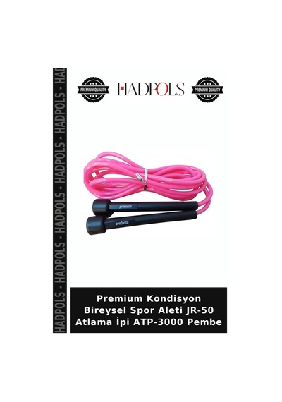 Premium Kondisyon Bireysel Spor Aleti Jr-50 Atlama İpi Atp-3000 Pembe