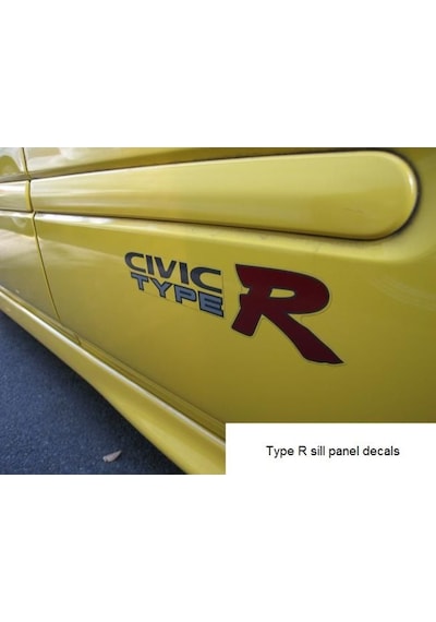 Oto Sticker Ek9 Honda Civic Type-R Sticker Seti