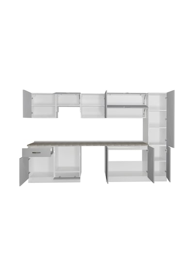 Decoraktiv Elite 325y Ankastre Fırın Modüllü Mdf Hazır Mutfak Dolabı - Tezgah Dahil - Buz Gri Açık Gri Decoraktiv Elite 325y Ankastre Fırın Modüllü Mdf Hazır Mutfak Dolabı - Tezgah Dahil - Buz Gri Açık Gri