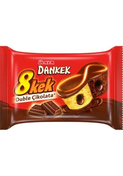Ülker Dankek 8 Kek Duble Çikolatalı 24 x 55 G