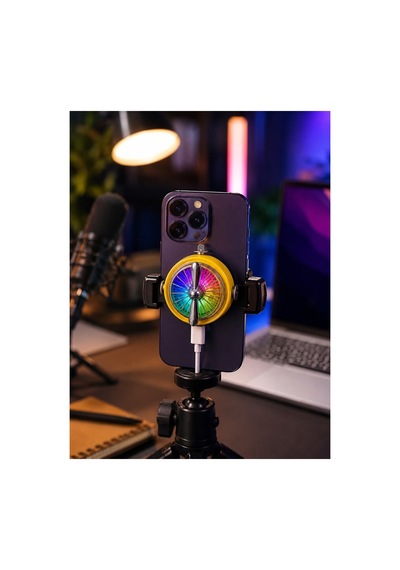 Manyetik Telefon Soğutucu Rgb Fanlı Mobil Oyun Soğutucusu - Hs08373559-3388 Renkli