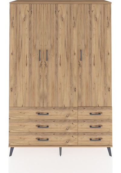 Hyperion Dolap 5 Raflı 6 Çekmeceli Tek Askılı 132x44x195 Çam-çam/çam Atlas Çam/atlas Çam Hyperion Dolap 5 Raflı 6 Çekmeceli Tek Askılı 132x44x195 Çam-çam/çam Atlas Çam/atlas Çam