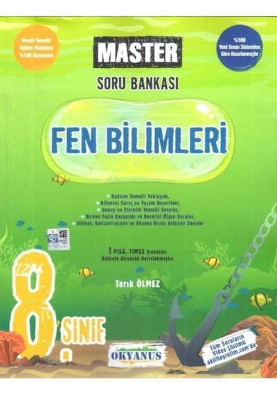 Okyanus Yayıncılık - 8.Sınıf Master Fen Bilimleri Soru Bankası