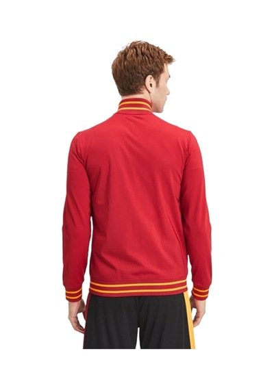 Galatasaray Orijinal Lisanslı Dik Yaka 5 Yıldızlı Fermuarlı Erkek Sweat Kırmızı