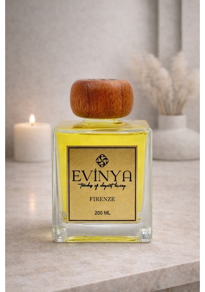 Firenze Bambu Çubuklu Oda Kokusu 200 Ml Zarif & Premium Reed Diffuser Portakal Çiçeği
