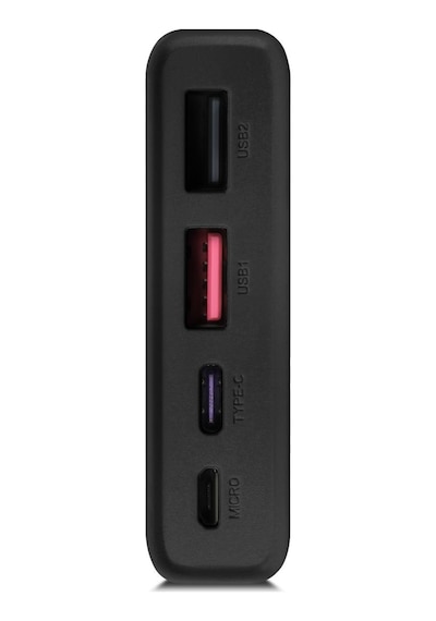 Powerway 10.000 Mah Pd 22.5w Dahili Kablolu Hızlı Şarj Gerçek 10.000 Mah Qc10 Siyah Powerbank