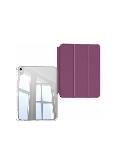 Apple iPad Uyumlu  Air 13inç M4/m3/m2 Kılıf Kalem Bölmeli Akrilik Şeffaf Ayrılabilir Case 2026-2024