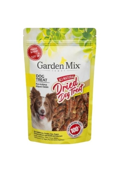 Garden Mix Kurutulmuş Horoz Boyun Köpek Ödül Maması 100 G