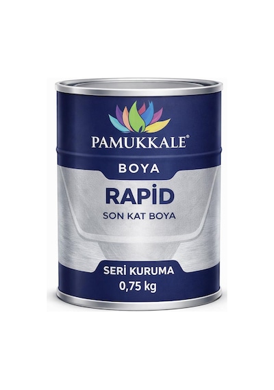 Pamukkale 1402 Rapid Hızlı Kuruyan Metal Boyası Parlak 0.75 Kg Caterpillar Sarı Ral 2000