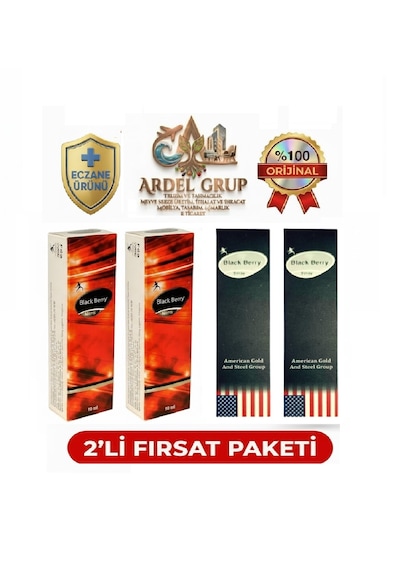 2 Adet Blackberry Geciktirici Sprey & 2 Adet Blackberry Kadın İstek Haz Artırıcı Set - %100 Orijinal Eczane Ürünü