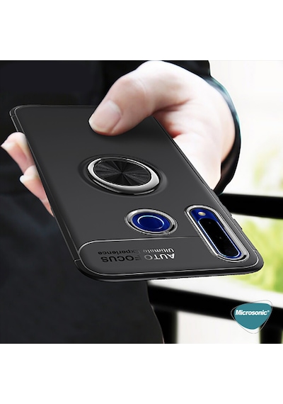 Microsonic Huawei P40 Lite E Kılıf Kickstand Ring Holder