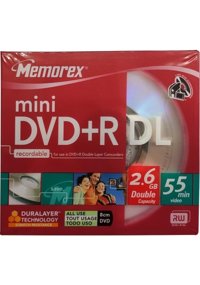 Memorex Mini Dvd+r Dl 60 Dk 1 Adet