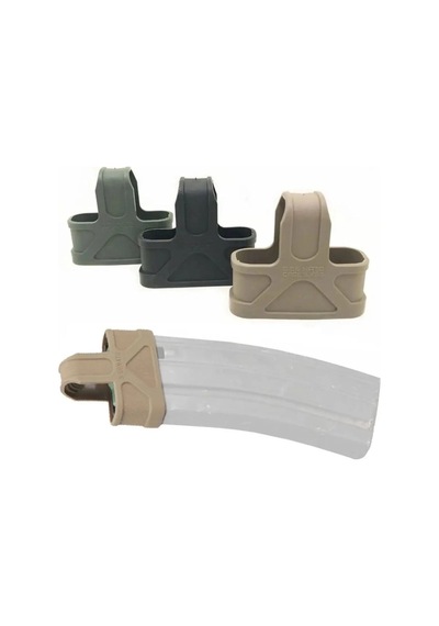 Taktik M4/m16 Hızlı Şarjör Çekme Kauçuk Kılıf 5.56 Mag Düz Renkli