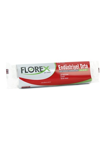 Florex Endüstriyel Orta Çöp Torbası 25 Rulo
