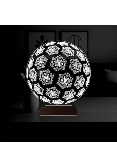 Luvivia Kar Tanesi 3d Lamba - Masa Gece Lambası Şeffaf
