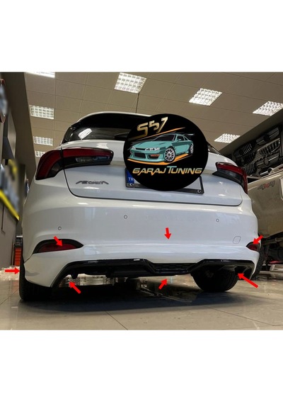 Fiat Egea Hb Arka Tampon Eki 2013-2022 Fiberglass Boyasız