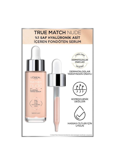 L'oreal Paris True Match Nude Fondöten Serum 1-2 Rosy  Light