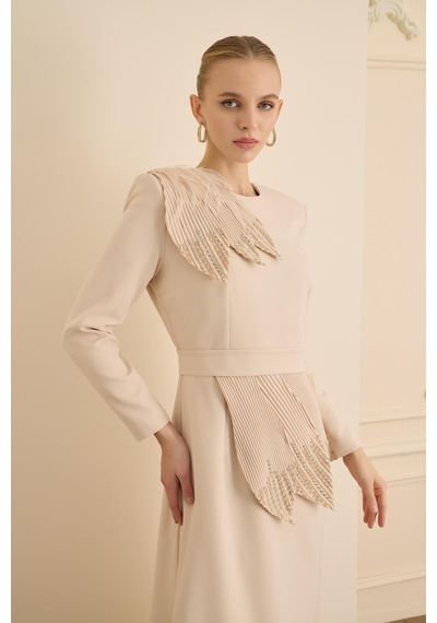 Senna Lırıo Dress Bej BEJ