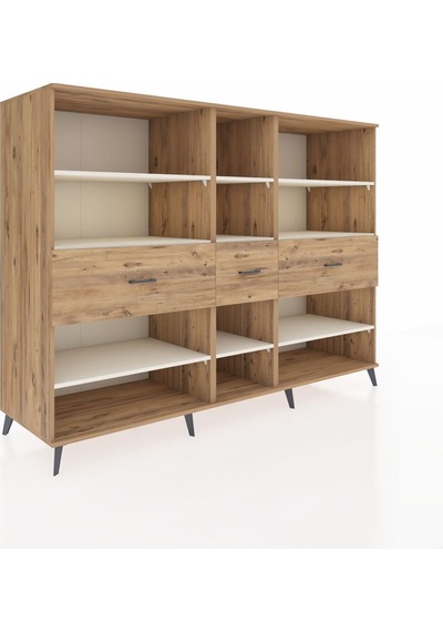 Kronos Dolap 9 Raflı 3 Çekmeceli 220x59x163 Çam-aytaşı/çam Aytası/atlas Çam - Atlas Çam Kronos Dolap 9 Raflı 3 Çekmeceli 220x59x163 Çam-aytaşı/çam Aytası/atlas Çam - Atlas Çam