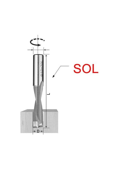 Cnc Makine Delici Uç Sol 6 Mm