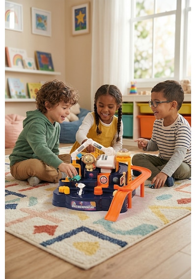 Ogi Mogi Toys 4 Düğme Kontrollü Uzay Macerası Oyun Seti