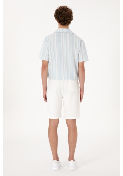 U.s. Polo Assn. Erkek Krem Şort Örme 50300107-vr071 Krem