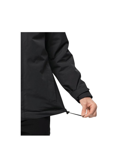 Jack Wolfskin Altenberg 3in1 Outdoor Erkek Mont 1115301-6000 Siyah Siyah