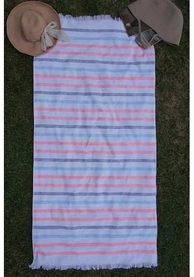 %100 Pamuk 90x170 Cm Renkli Unisex Plaj Havlusu Baveno Desen001