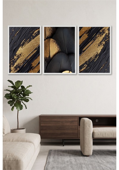 Beyaz Ahşap Çerçeveli Siyah Altın Soyut Mermer Desenli Modern Lüks Duvar Tablosu Dekoratif Sanat Kabartma Görünümlüdür Beyaz Beyaz Ahşap Çerçeveli Siyah Altın Soyut Mermer Desenli Modern Lüks Duvar Tablosu Dekoratif Sanat Kabartma Görünümlüdür Beyaz