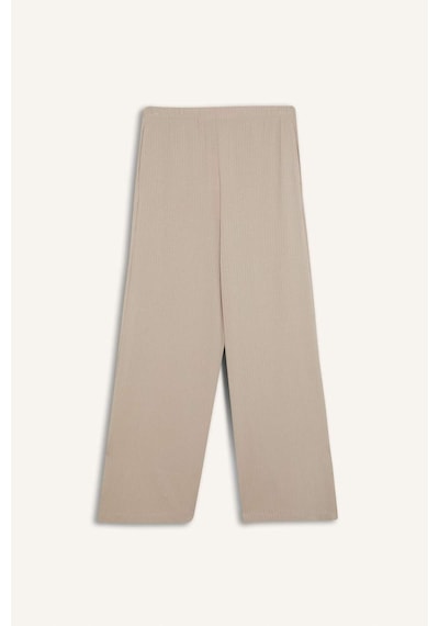 DeFactoFit Wide Leg Cepli Geniş Paça Yırtmaçlı Uzun İnce Sporcu Pantolon E2538AX25SMGR435