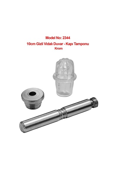 Gizli Vidalı 10cm Duvar Veya Kapı Tamponu Stoperi 5li Paket