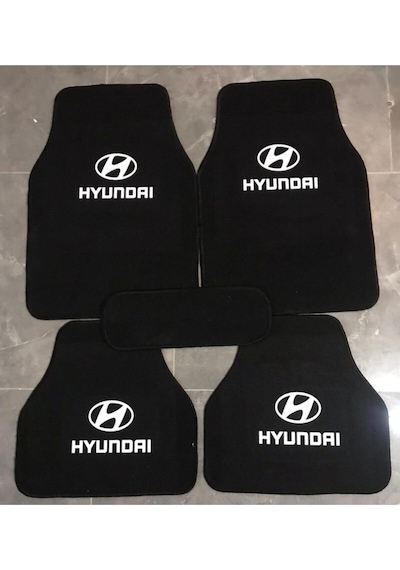 Hyundaı Getz Logolu Siyah Halı Paspas