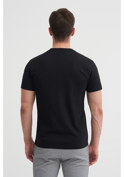 Cazador Basic Süprem Erkek T-shirt 46230 Siyah Siyah