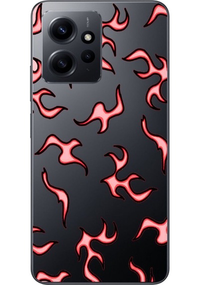 Xiaomi Redmi Note 12 Uyumlu Şeffaf Kılıf Wallpaper 4 Tasarımlı