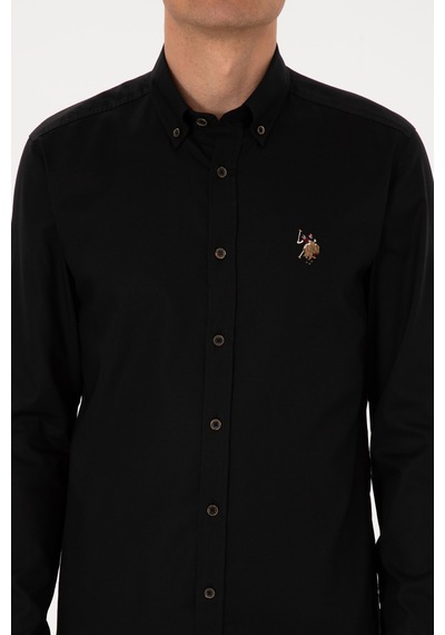 U.s. Polo Assn. Erkek Siyah Gömlek Basic 50307659-vr046 Siyah U.s. Polo Assn. Erkek Siyah Gömlek Basic 50307659-vr046 Siyah