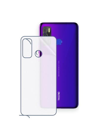 Schitec Tecno Camon 15 Uyumlu Arka Yüzey Hidrojel Koruyucu Film