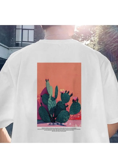 Samsara Serisi No:10 T-shirt - Beyaz