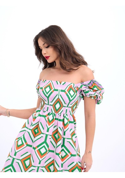 De'charme 5525 Elbise-beliza Altın