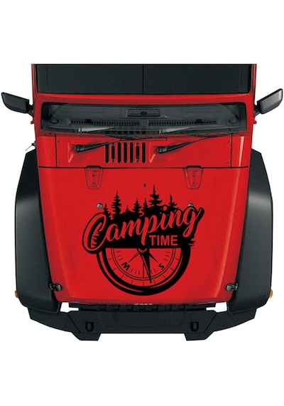 Kamp Sticker - 4x4 Off Road Adventure Avcı Sticker - Araba Oto Motosiklet Karavan Sticker - 02168 50 Cm