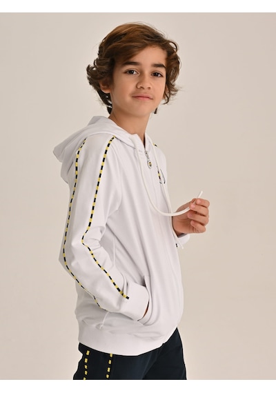 Fenerbahçe Beyaz Tribün Basic Çocuk Sweatshirt